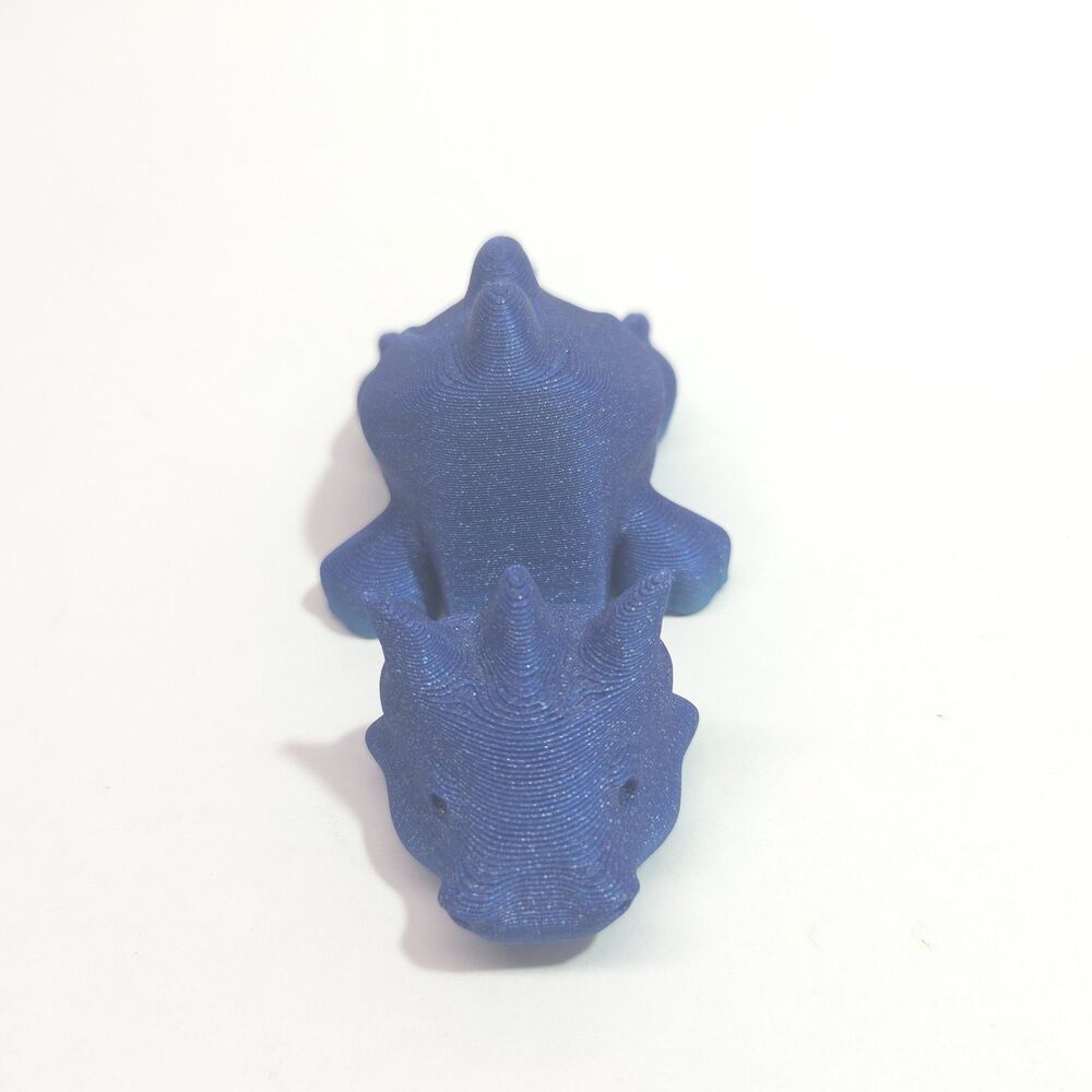 Blue 3D Printed Dragon Cell Phone Stand Holder Desk Accessory Figurine Plastic